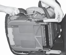 * Tack vare insättningsdonen förenklas monteringen med ISOFIX och skador på stolöverdraget undviks. De ska tas bort och förvaras på lämplig plats när anordningen inte används.