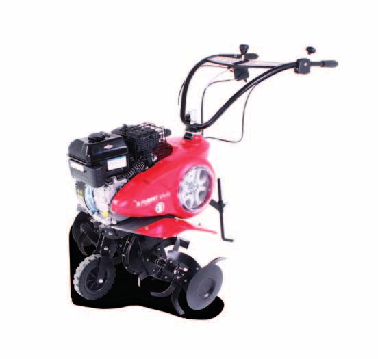 Kultivátor VARIO 65B C > Profesionální litinový motor Briggs and Stratton > 6 zpevněných kovaných nožů +boční disky > Sklopná a výškově nastavitelná řídítka > Přenos síly je řetězem, demontovatelný,