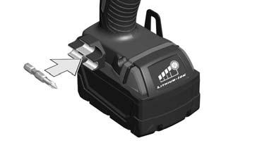 Voor alle werkzaamheden aan de machine de akku verwijderen. Ved arbejde inden i maskinen, bør batteriet tages ud.