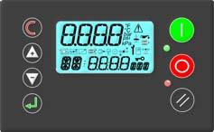 2.3. OVLÁDACÍ PANEL CONTROL BOARD STEUERPANEEL Ovládací panel je umístěn na čelní straně soustrojí.