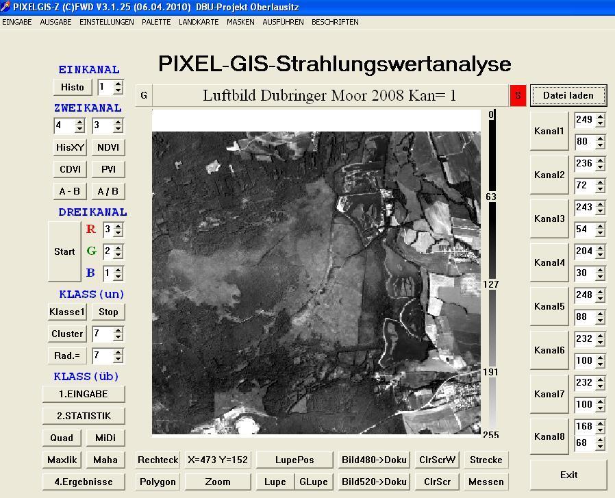 Analysa krajiny Dubrinkske bahno Z Pixel-Gis program zmóžni so nam přepytowanski program, kotryž nam šulerjam prěnje móžnosće k wobkedźbowanju zemje sposrědkowa.