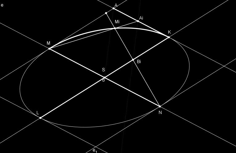 Bod O je střed úsečky M P 3. k (O, r = OS ) 4. X,Y k M P 5.