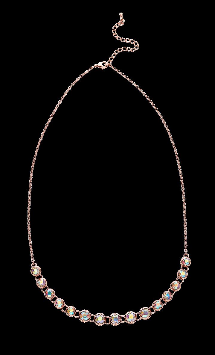 4 cm 215 2 Náhrdelník Mudkiss Dlouhý zlatavý náhrdelník s trendy kulatým přívěskem ze stříbřitého kovu.