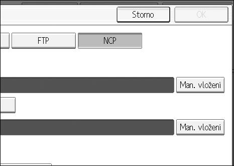 Odeslání skenovanîch souborù do sloôek Odeslání souboru na server NetWare nebo podle NDS. 2 V této èásti je popsáno zadání cílovîch sloôek pro odeslání souborù podle NDS nebo na server FTP.
