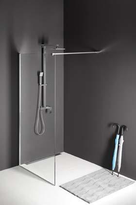 MODULAR SHOWER MODULAR SHOWER Jednotlivé sprchové zástěny ke stěně či do prostoru nebo kombinace pevných stěn a přídavných dílů umožňují vytvoření bezpočtu variant.