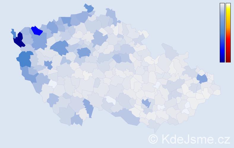 Zamyslete se nad tím, jak jsou příjmení na mapě