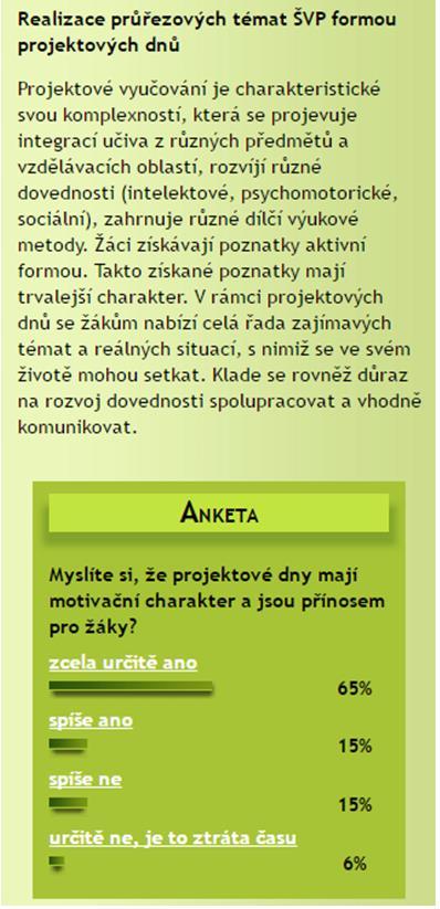 Třetí anketa byla věnována otázce Co bys chtěl změnit ve škole v novém školním roce?. Na tuto otázku odpovídali žáci VI., VII. a VIII. třídy, celkem 59 respondentů.