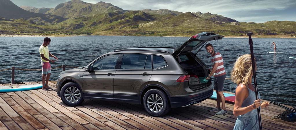 Trendline Spojení moderního designu a nadčasového komfortu: Tiguan Allspace v linii Trendline Vám nabízí celou řadu výjimečných detailů, jako např.