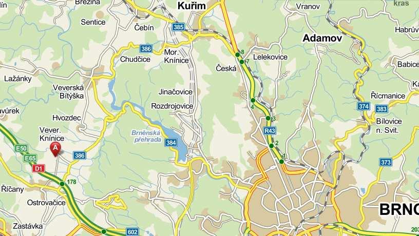 Lokalita Veverské Knínice Nacházíme ji asi 20 km západně od Brna v okrese Brno-venkov v Jihomoravském kraji. Geograficky se území se nachází v Boskovické brázdě.