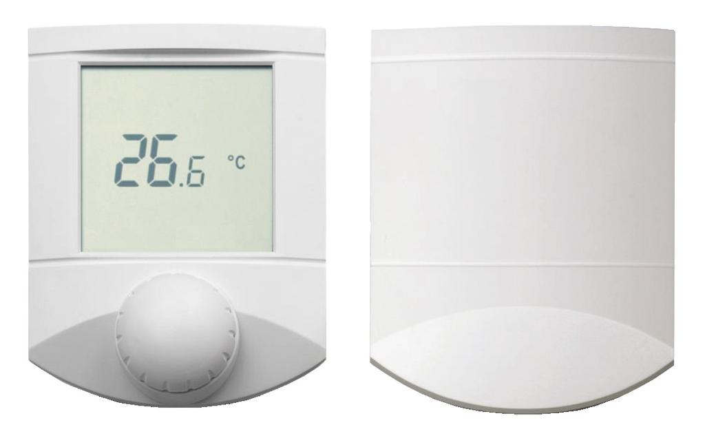 Pokojový ovladač s CO 2 senzorem Ovladač s CO 2 senzorem - NDIR senzor CO2 pro snímání obsahu oxidu uhličitého v místnostech s proměnlivým obsazením osobami.