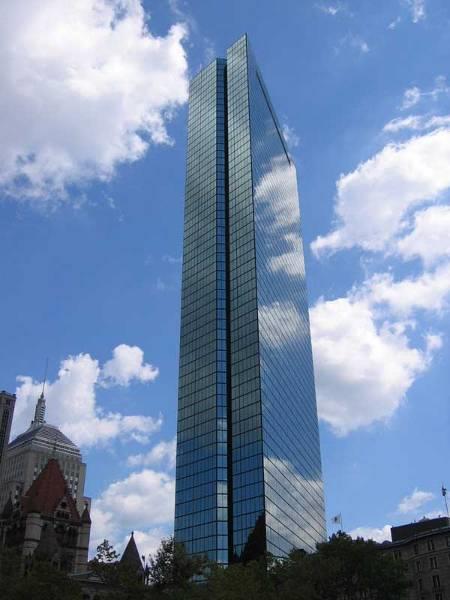 Systémy pohlcování kmitání - aktivní pohlcovač (inteligentní) John Hancock Tower, Boston (USA),1976 6 podlaží,