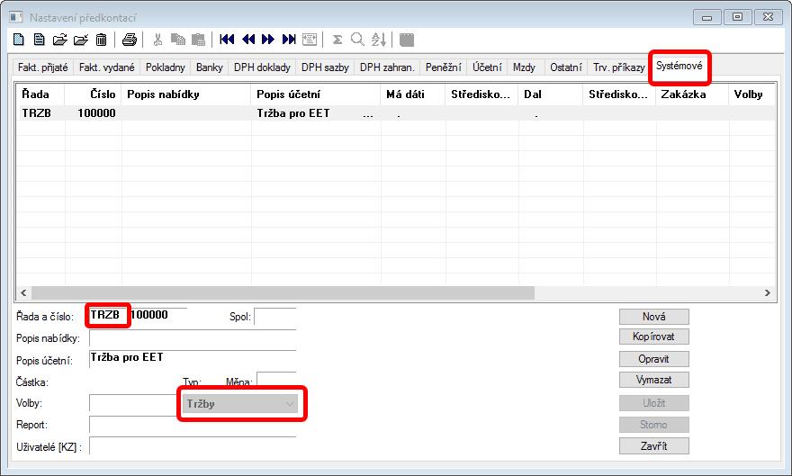 Předkontace - Systémové.