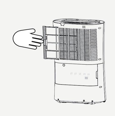 Výměna a údržba vzduchového filtru Při pravidelném používání se může filtr ucpat prachem a částicemi. Proto by měl být filtr čistit jednou za dva týdny.