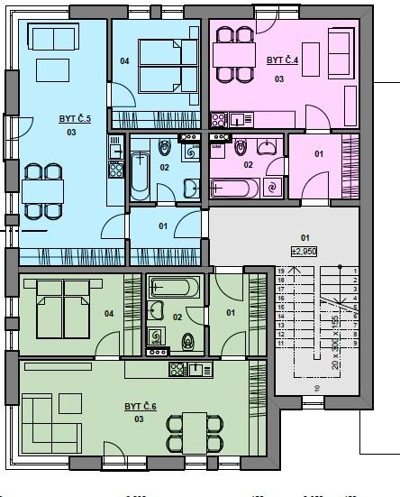 Tento záměr je v souladu s bytovou koncepcí města, nerespektuje pouze velikost bytu 1 +kk, kterou bytová koncepce doporučuje realizovat do 25 m².