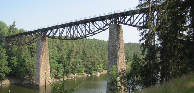 Most v km 1,429 trati Pňovany Bezdružice Obr. 2 Pohled na most stav před rekonstrukcí 2.