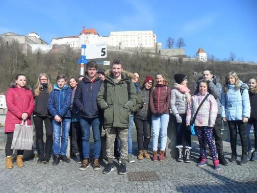 Společně jsme vyšplhali k pevnosti Veste Oberhaus, která se tyčí nad městem a je odsud krásný výhled na celý Pasov.