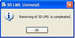 (obr. 12) 4. Zobrazí se okno SD LMS Uninstall (odinstalovat SD LMS) (obr.