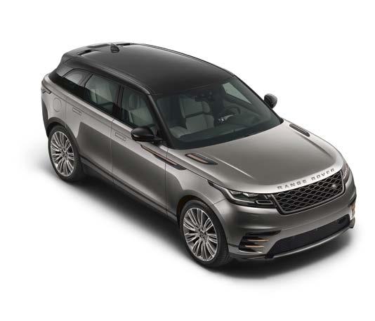 KROK 3 VYBERTE I EXTERIÉR Na fotografiích je zobrazen vůz Range Rover Velar R-Dynamic v odstínu