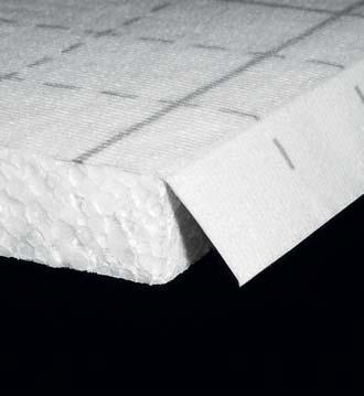 Při použití cementové mazaniny stačí 3 cm přesah fólie není nutné slepování.
