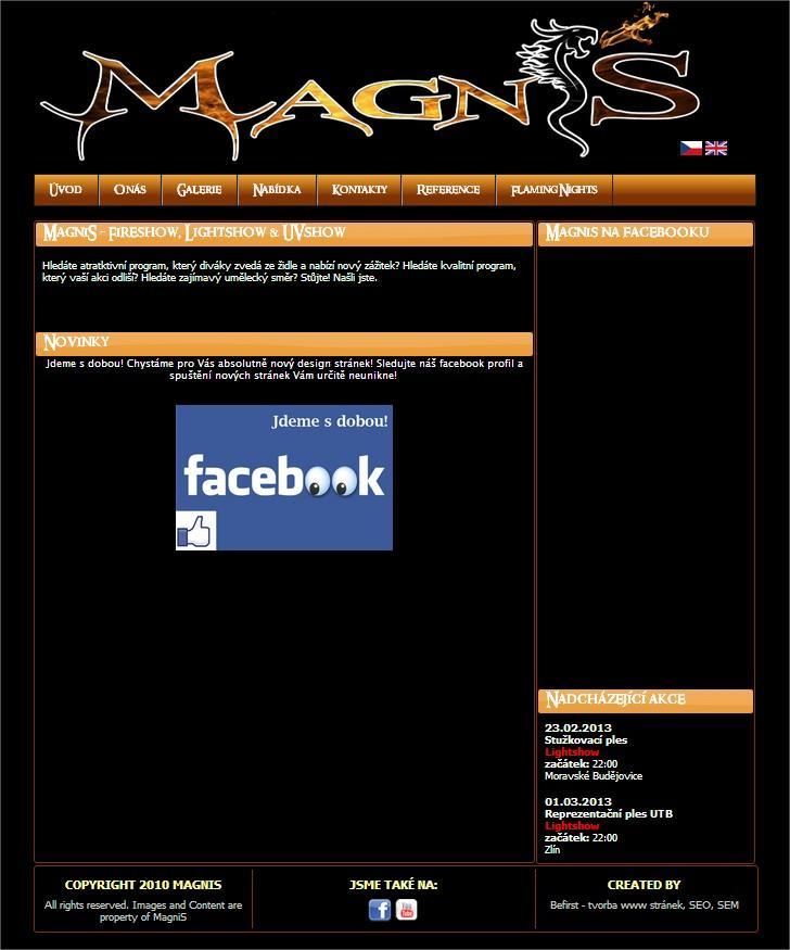 Analýza súčasného stavu Obrázok 18: Internetová prezentácia združenia MagniS 72 2.2.3.