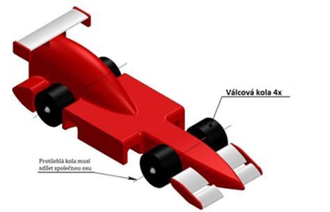 Jak je níže uvedeno, zkouška vodítka bude probíhat při technické přejímce, kdy se na každé vodítko zavěsí 200g závaží.