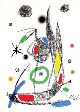 kameni 4 500 Kč / 176 105 Miró Joan (ES) 1893-1983 Z cyklu Maravillas con