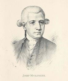 3) Hudebník JOSEF MYSLIVEČEK