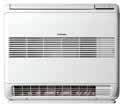 Parapetní jednotky (Console) Jednotka se dvěma výdechy vzduchu (Bi-Flow) / Efekt podlahového topení Velice tichý provoz díky radiálnímu ventilátoru Součástí dodávky je IR dálkový ovladač R410A