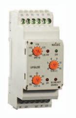 180 300 VAC 900VPR-2-280/520-CE monitoring překročení/podkročení frekvence monitoring sledu fáze, asymetrie fáze výstup: 2x SPDT vlastní napájení 900VPR-BL-U monitoring překročení/podkročení