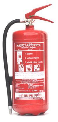Přenosné hasicí přístroje PŘÍLOHA Č. 1 1.