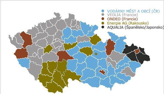 Obrázek 3 Vodné a stočné podle vlastníků Provozovatelem vodovodní sítě ve městě Holešov je společnost Vodovody a kanalizace Kroměříž. Cena vody http://www.vak-km.