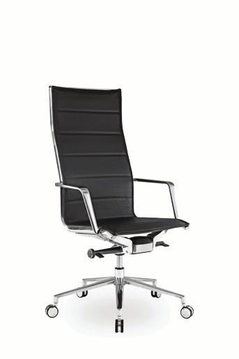 20 AL 110 AL 111 AL 112 Kancelářská židle s vysokým opěradlem / High back office chair / Bürostuhl mit hoher Rückenlehne Opěradlo v horní části zpevněno