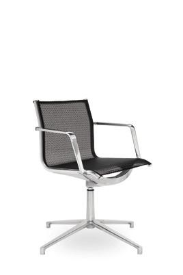 / Mid high back coneference chair / Konferenzstuhl mit mittlerer hoher Rückenlehne Opěradlo v horní části zpevněno hliníkovou rozpěrou Aluminium Spreize /