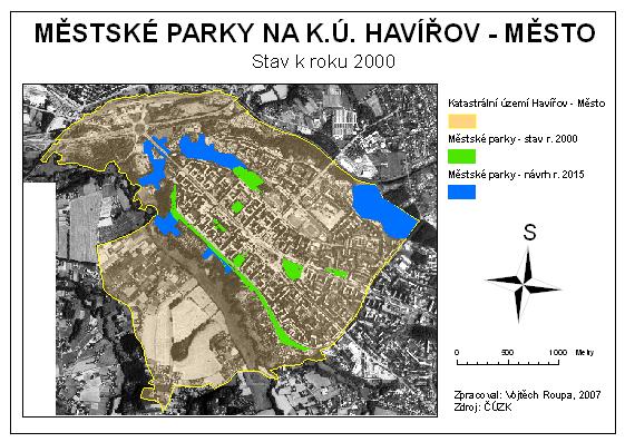 Obr. 1: Městské parky na