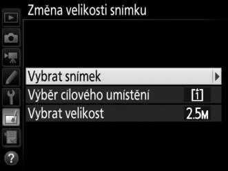 Vyberte možnost Vybrat snímek a stiskněte tlačítko 2.