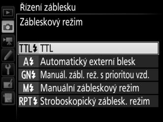 Paměťová karta ve Slotu 2 Tlačítko G C menu fotografování Tato položka určuje funkci karty ve Slotu 2 v případě, že jsou ve fotoaparátu vloženy dvě paměťové karty.