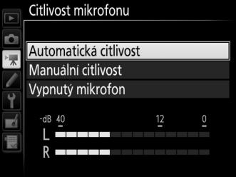 Picture Control Tlačítko G 1 menu videosekvencí Tato položka slouží k tvorbě uživatelských předvoleb Picture Control (0 44).