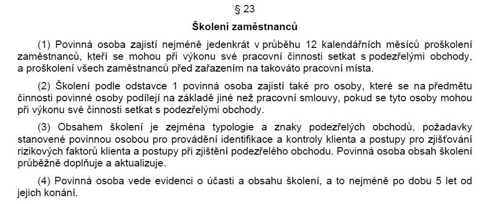 Průběžné školení a testování