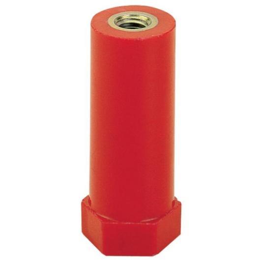 Podpěrné a distanční izolátory válcové typ CO/P průměr Ø20 mm Izolátory CO/P jsou vyrobeny z polyesterového materiálu, červené barvy, zesíleného skelnými vlákny.