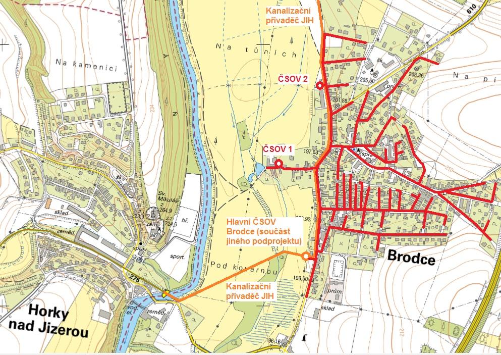 8) Brodce, výstavba Současný stav: Brodce jsou samostatným městysem.