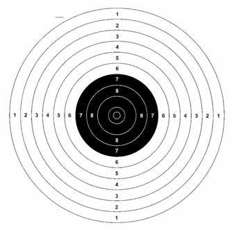 Průměry dalších kruhů: 1 45,5 mm 2 40,5 mm 3 35,5 mm 4 30,5 mm 5 25,5 mm 6 20,5 mm 7 15,5 mm 8 10,5 mm 9 5,5 mm Tolerance průměrů u všech kruhů vč.