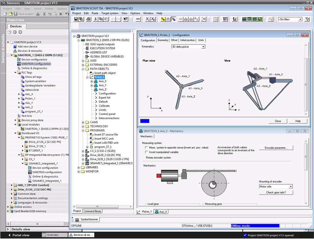 SIMOTION goes TIA Portal how does it feel? (1) SIMOTION SCOUT Kompletní programování motion control se dělá ve známém prostředí SIMOTION SCOUT.