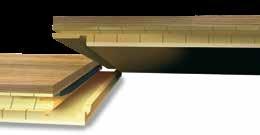Správná volba: Třívrstvá parketa 1) Svrchní vrstva Řešení šetrné k životnímu prostředí, protože pouze svrchní vrstva je z masivního dřeva.