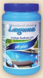 ÚPRAVA HODNOTY ph POMOCNÉ LÁTKY Čištění Laguna ph plus Přípravek na úpravu hodnot ph bazénové vody - zvýšení. Použití: Doporučená hodnota ph bazénové vody se pohybuje v rozmezí 6,8 7,6.