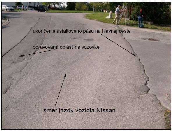 Obr. 10 Pohľad na smer jazdy vozidla Nissan Fig.