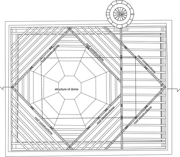 Preservation of a traditional timber roof: the case of the Handanija mosque of its long cultural and religious history. It is rectangular in plan, with sides of 16.30 x 12.