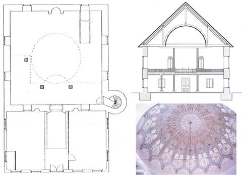 Preservation of a traditional timber roof: the case of the Handanija mosque Figure 4: Section A-A of the newly-designed roof structure by CHwB [http:// www.chwb.