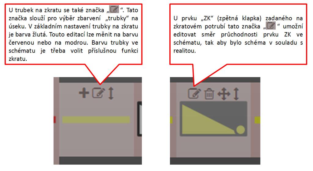 U trubky nebo prvky přidaného na zkratu nalezneme ještě tyto funkce: Obrázek 137 podformulář PATY - část 2.