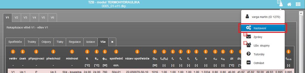 přívodní (červené odstíny pozadí řádků) a pak zpáteční úseky (modré odstíny pozadí řádků). Pokud bychom chtěli v rámci těchto dvou skupin změnit pořadí řádků, resp.