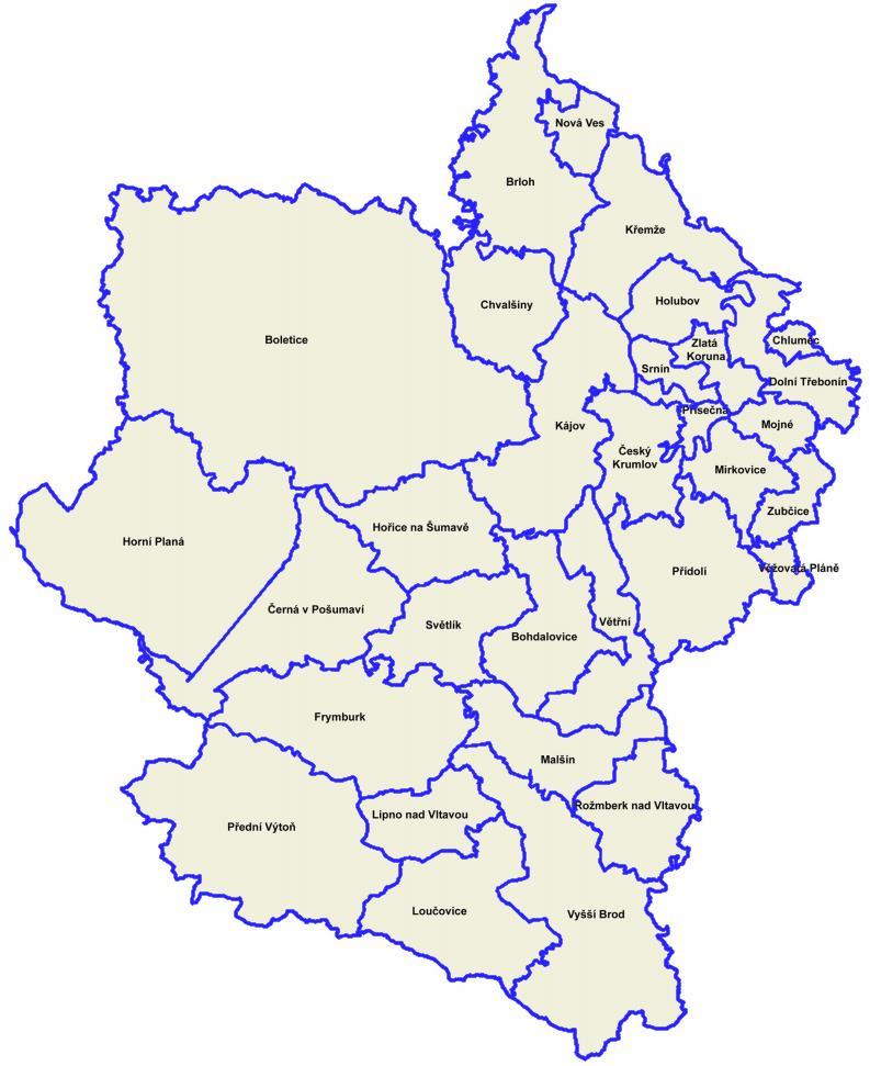 České Budějovice Kaplice Prachatice Trhové Sviny Hl. m. Praha Plzeňský kraj Středočeský kraj 4.